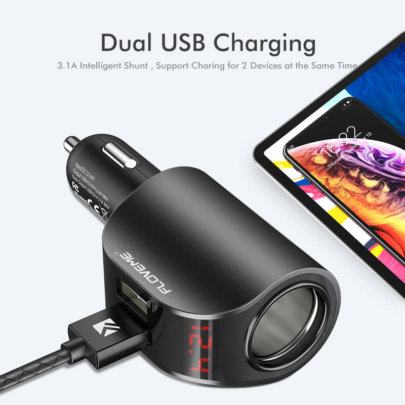 Cigarette Lighter Dual USB For Apple Car Charger