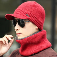 Winter Warm Knitted Hats Plus Woolen Caps,