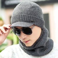 Winter Warm Knitted Hats Plus Woolen Caps,