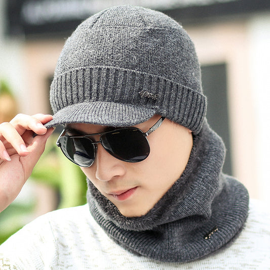 Winter Warm Knitted Hats Plus Woolen Caps,