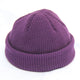 New Fashion Mens Beanie Winter Knit Hat Boy Skullcap Sailor Cap Cuffs Retro Navy Short Hat Solid Color Unisex Autumn Warm Cap
