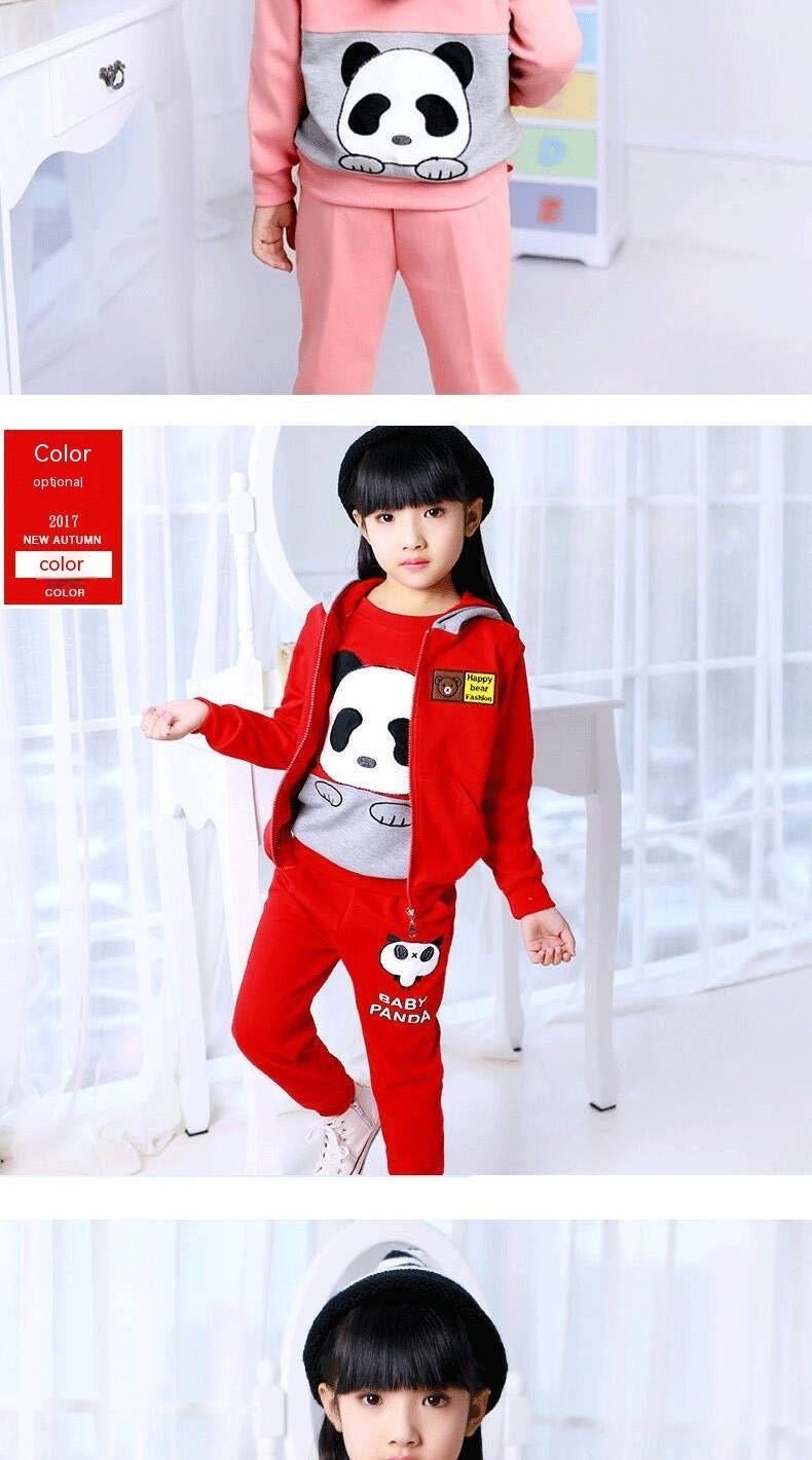Girls' Clothes Young And Teen Girl's Clothing Primary School Student Three-piece Suit