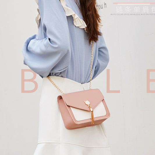 Small Messenger Bag New Sweet And Cute Cat Tassel Decoration