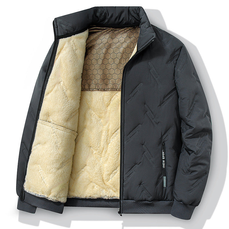 Graphene-design Cotton Coat Winter Warm Thickened Fleece Jacket
