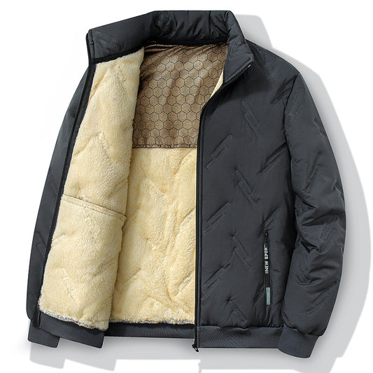Graphene-design Cotton Coat Winter Warm Thickened Fleece Jacket