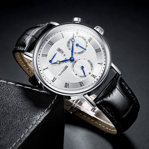 GuanQin GJ16273 fully automatic mechanical watch waterproof fashion tourbillon men's watch