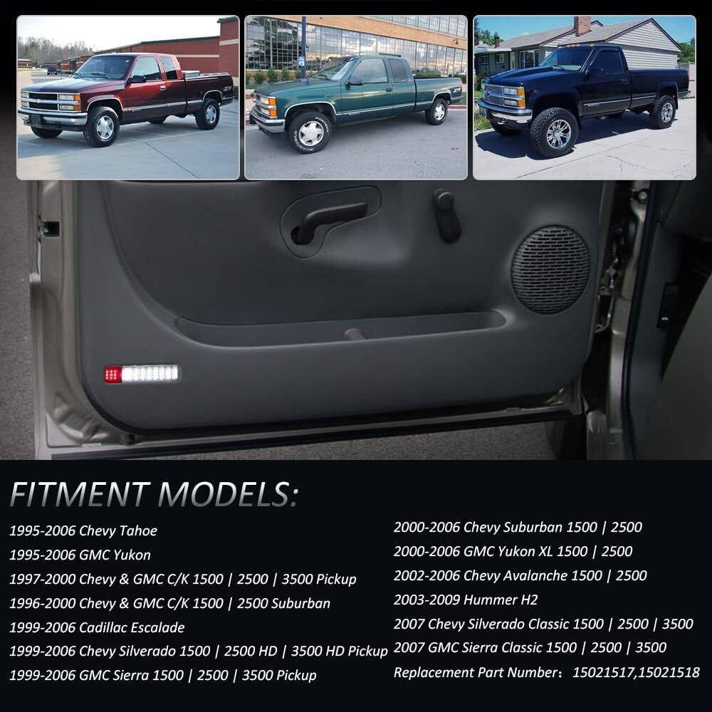 LED Door Courtesy Light For Chevy Silverado Suburban Tahoe GMC