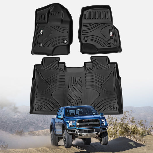 All Weather Floor Mats Fit For Ford F150 2015-2025