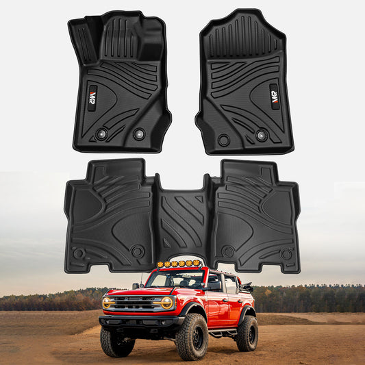 Floor Mats For 2021-2023 Ford Bronco 3D TPE All-Weather Floor