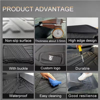 Floor Mats For 2021-2023 Ford Bronco 3D TPE All-Weather Floor