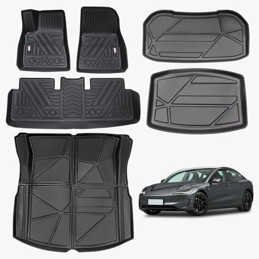 Floor Mat For Tesla Model 3 2023-2025 6 PCS