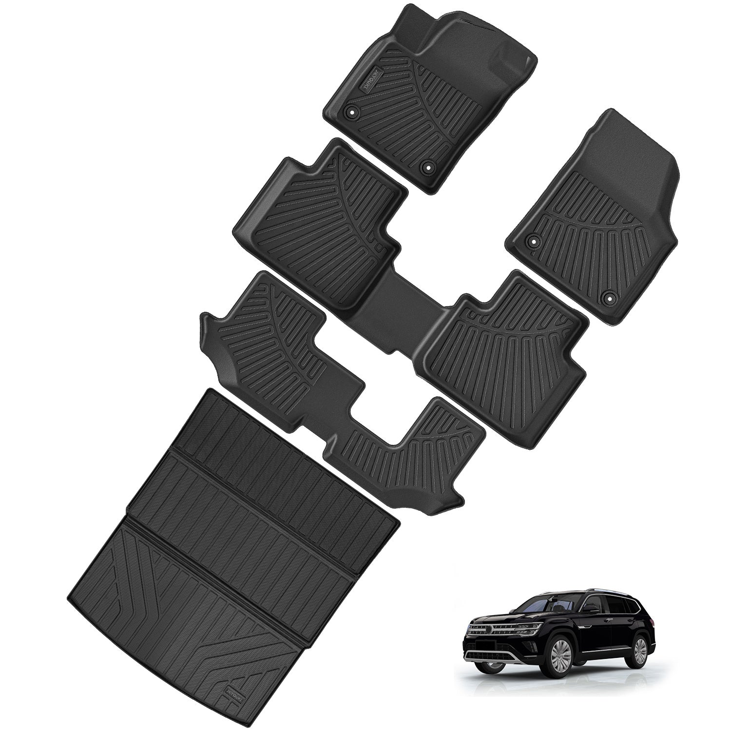 Floor Mats & Cargo Liners Compatible For Volkswagen Atlas 2018-2025
