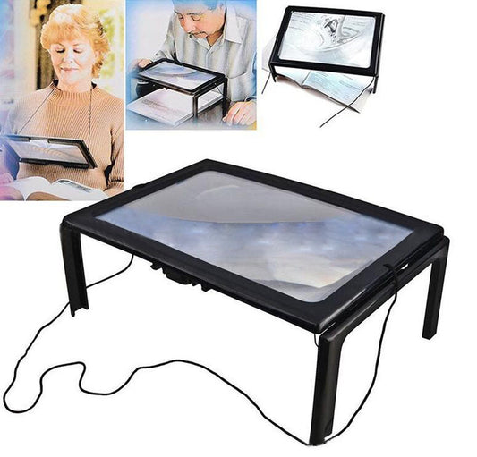 Desktop Magnifying Glass With 4 Led Lights Ultra thin