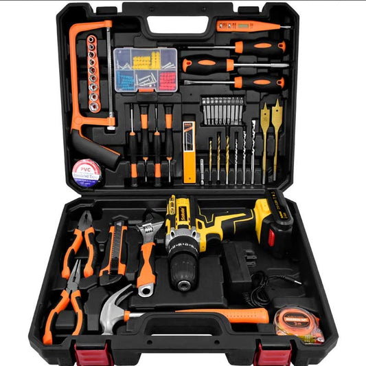 50 Pieces Of 21V Impact Lithium Drill Set STT-050A