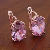 Romantic Retro 1014 Oval European And American Ear Clip