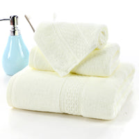 Long-staple Cotton Three-piece Set Towels Square Scarf