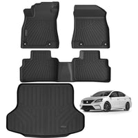 Floor Mat & Trunk Mat For 2020-2024 Nissan Sentra All-weather Anti-slip