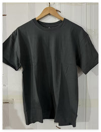 Plus Size Cotton Men's Blank T-Shirt White Oversized