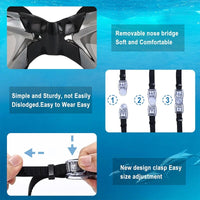 Clear Comfortable Swimming Goggles UV- Anti-Fog Swim Glasses Mirror & Kids