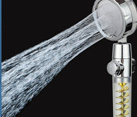 Small Waist Supercharged Shower Head Twin-turbo