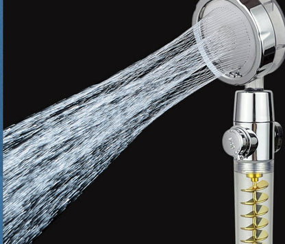 Small Waist Supercharged Shower Head Twin-turbo