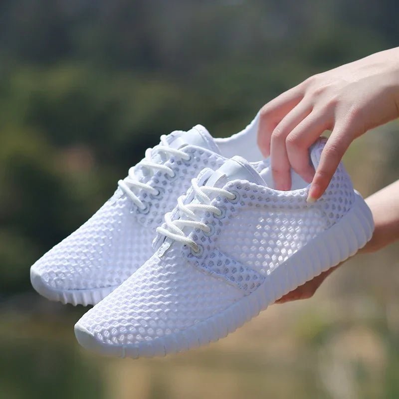 2020 New Mesh Women Flat Shoes Lightweight Women Sneakers Breathable Ladies Casual Shoes Chaussure Femme Calzado Mujer Plus Size - Chic Cart