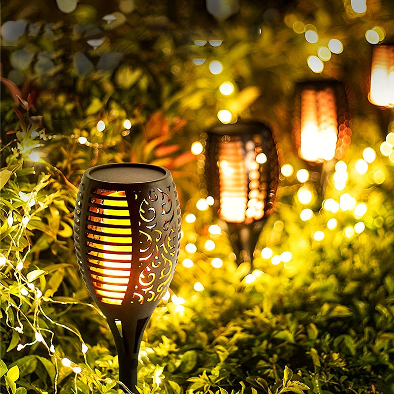 12LED Solar Flame Torch Light AMI Cart