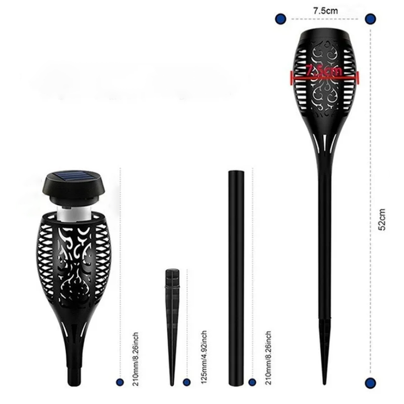 12LED Solar Flame Torch Light AMI Cart