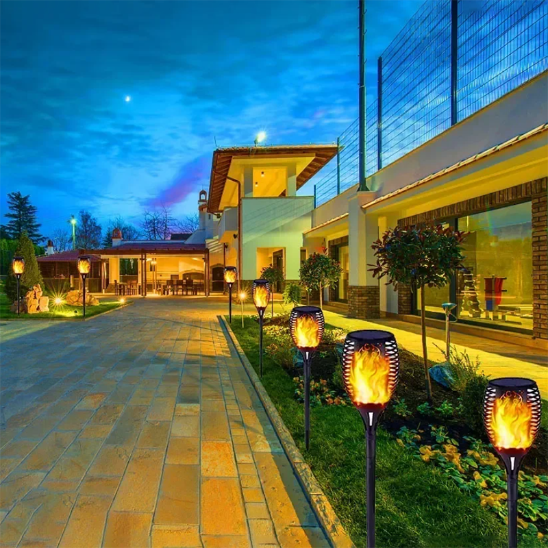 12LED Solar Flame Torch Light AMI Cart