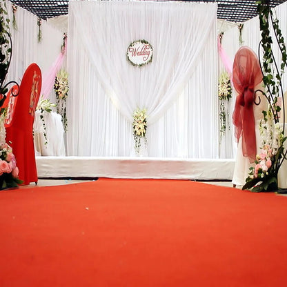 10ft White Pleated Decoration Wedding Photography Backdrop Curtain