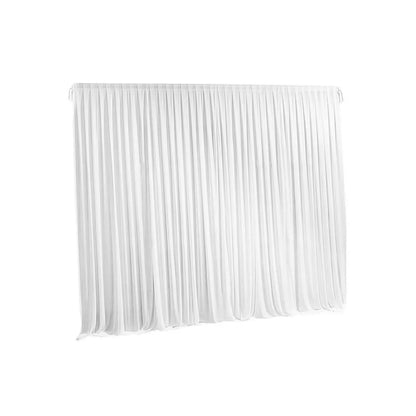 10ft White Pleated Decoration Wedding Photography Backdrop Curtain