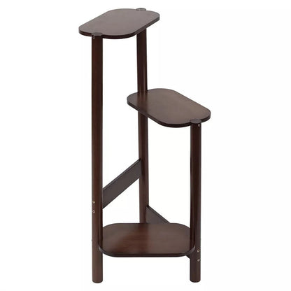 3 Tier Bamboo Tall Corner Plant Rack Planter Stand Flower Pot Holder