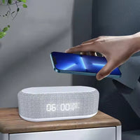 Wireless Fast Charging Digital Alarm Clock with Temperature Display