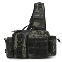 Fishing Tackle Backpack with Rod Holder and Gear Storage