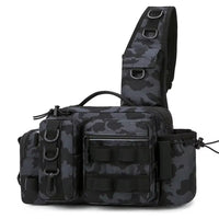 Fishing Tackle Backpack with Rod Holder and Gear Storage