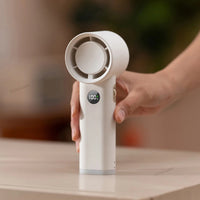 Portable Handheld Turbo Fan 100 Speed Rechargeable Mini Fan