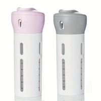 4 in 1 Portable Refillable Travel Liquid Dispenser Bottle for Shampoo Lotion and Perfume