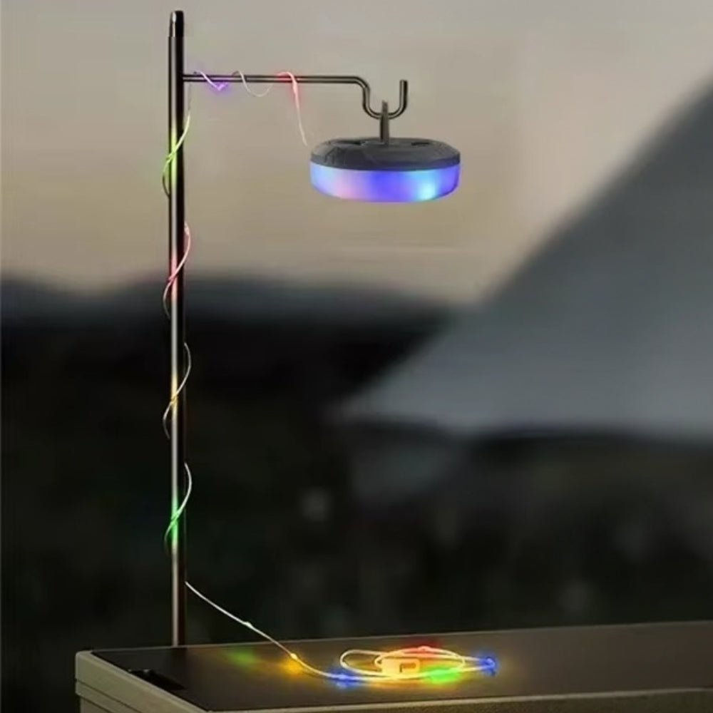 10M Waterproof LED Camping Lamp Strip 4-in-1 Atmosphere Light for Tent Garden AMI Cart