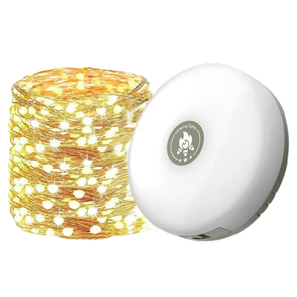 10M Waterproof LED Camping Lamp Strip 4-in-1 Atmosphere Light for Tent Garden AMI Cart