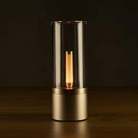 Rechargeable LED Candle Light Rotatable Dimming 1800K Warm Light