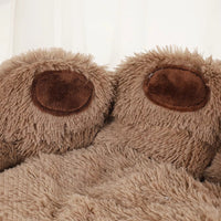 Fluffy Plush Dog Bed Large Small Pet Bed Sofa for Cats Puppy