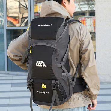 50L Travel Backpack Waterproof Hiking Camping Rucksack for Outdoor Sports AMI Cart