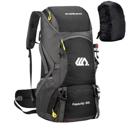 50L Travel Backpack Waterproof Hiking Camping Rucksack for Outdoor Sports