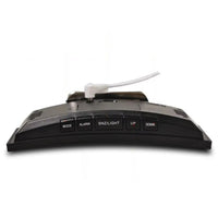 Curved LED Mirror Alarm Clock with Large Display