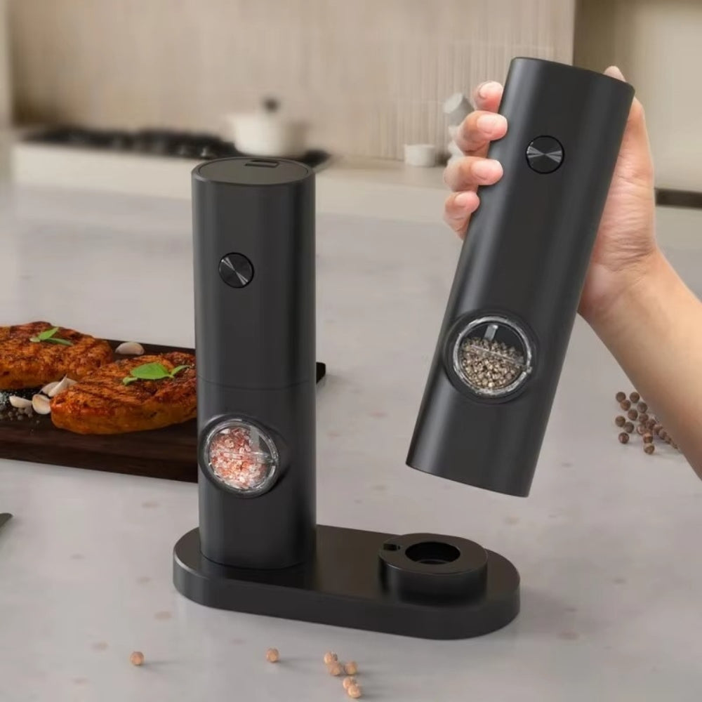Electric Salt and Pepper Grinder with LED Light