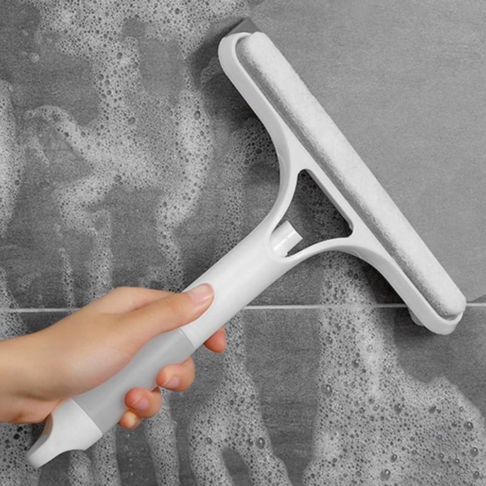 3 in 1 Squeegee Multifunctional Glass Cleaning Tool with Spray Bottle