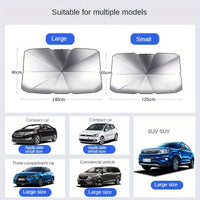 Portable Car Sunshade Retractable Front Windshield Visor