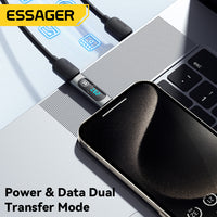 240W Type C to USB C OTG Connector Adapter with Digital Display