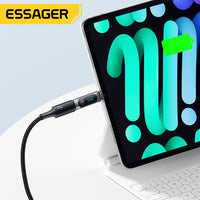 240W Type C to USB C OTG Connector Adapter with Digital Display