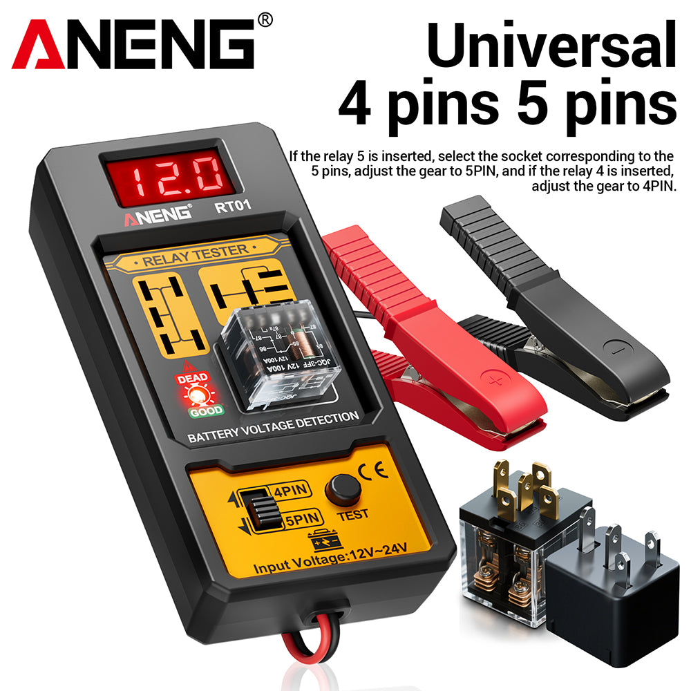 Automotive Car Battery Check LED Indicator Light Relay Diagnostic